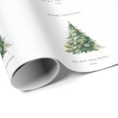 Vroegere kerstboom cadeaupapier (Rol Hoek)