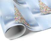 Vroegere kerstboom cadeaupapier (Rol Hoek)