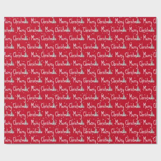 Vroegere kerstboom cadeaupapier (Vlak)