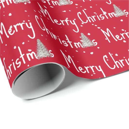 Vroegere kerstboom cadeaupapier (Rol Hoek)