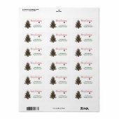 Vroegere kerstboom etiket (Full Sheet)