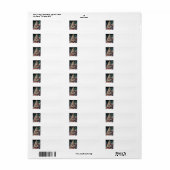 Vroegere kerstboom etiket (Full Sheet)