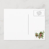 Vroegere kerstboom feestdagenkaart (Achterkant)