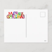 Vroegere kerstboom feestdagenkaart (Achterkant)