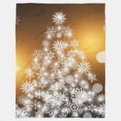 Vroegere kerstboom fleece deken (Voorkant)