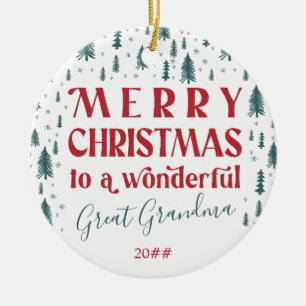 Vroegere kerstboom - foto met grote kerstbomen keramisch ornament