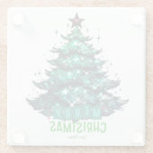 Vroegere kerstboom glazen onderzetter (Achterkant)