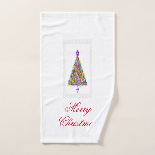 Vroegere kerstboom handdoek (Handdoek)
