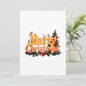 Vroegere kerstboom kaart (Staand voorkant)