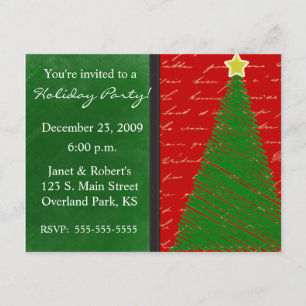 Vroegere kerstboom kaart