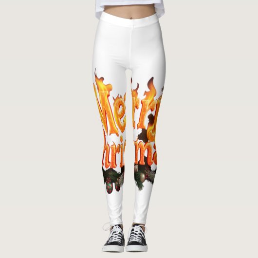 Vroegere kerstboom leggings (Voorkant)