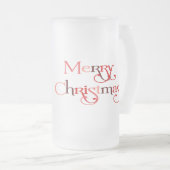 Vroegere kerstboom matglas bierpul (Voorkant rechts)