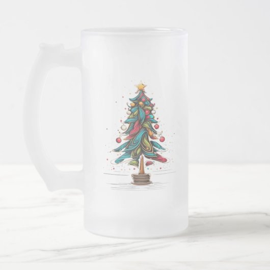Vroegere kerstboom matglas bierpul (Links)