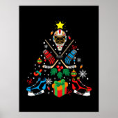 Vroegere kerstboom met ijskap poster (Voorkant)