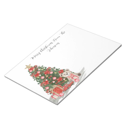 Vroegere kerstboom notitieblok (Schuin)