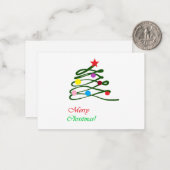 Vroegere kerstboom notitiekaartje (Voorkant / Achterkant in situ)