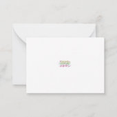 Vroegere kerstboom notitiekaartje (Achterkant)