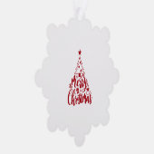 Vroegere kerstboom ornament kaart (Rechts)