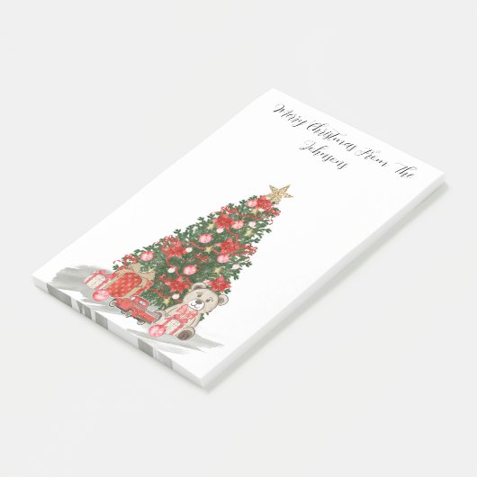 Vroegere kerstboom post-it® notes (Schuin)
