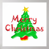 Vroegere kerstboom poster (Voorkant)