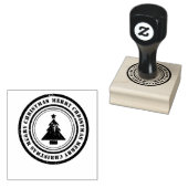 Vroegere kerstboom rubberstempel (Gestempeld)