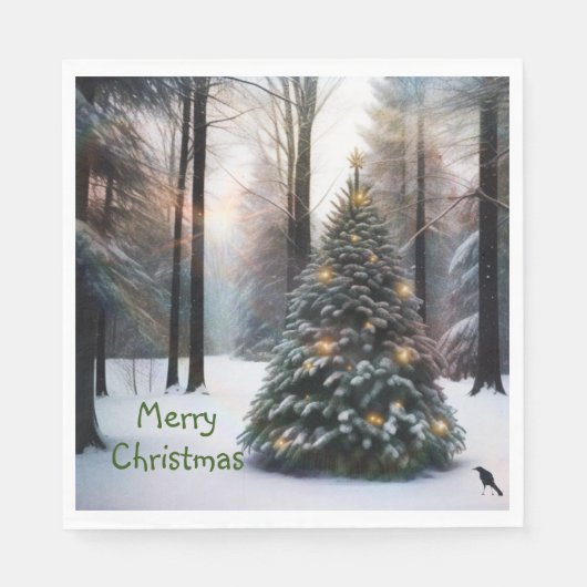 Vroegere kerstboom servet (Voorkant)