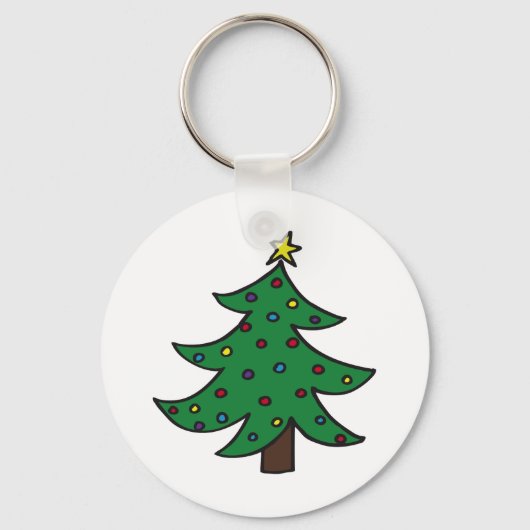 Vroegere kerstboom sleutelhanger (Voorkant)