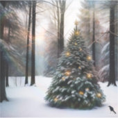 Vroegere kerstboom sticker (Voorkant)