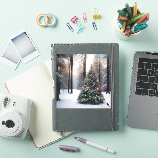 Vroegere kerstboom sticker (iPad Cover)