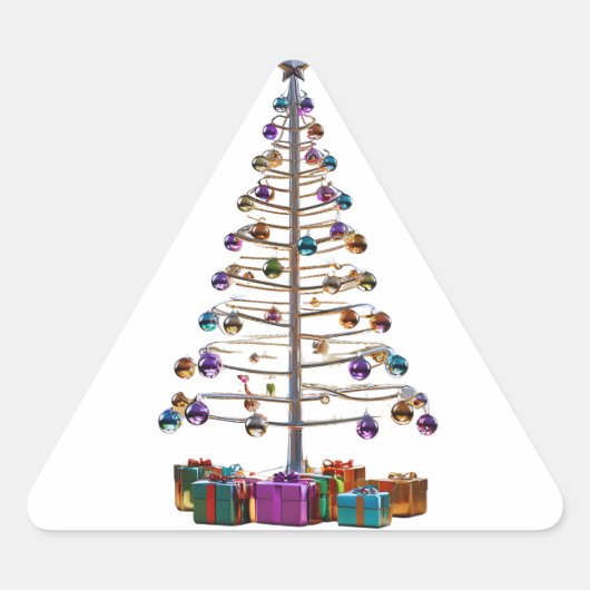 Vroegere kerstboom sticker (Voorkant)