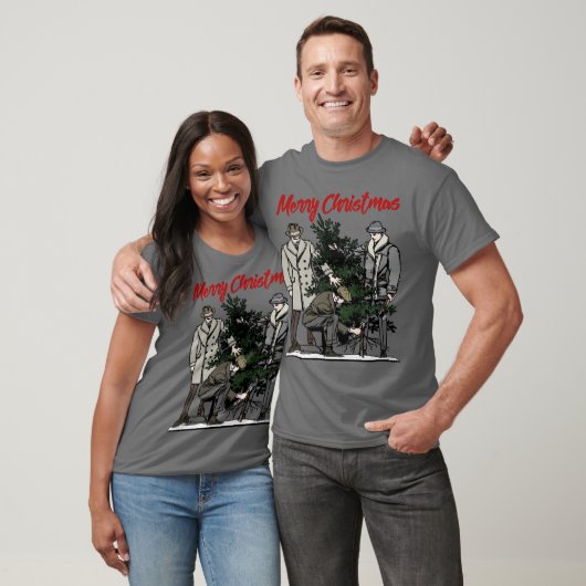 Vroegere kerstboom t-shirt (Unisex)