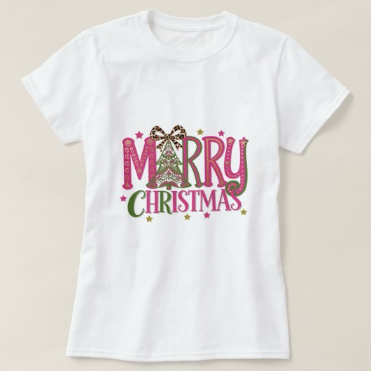 Vroegere kerstboom t-shirt (Design voorkant)
