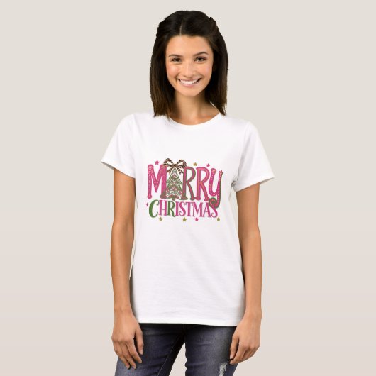 Vroegere kerstboom t-shirt (Voorkant volledig)