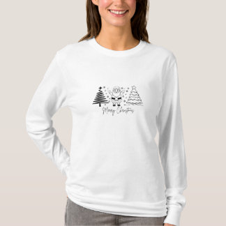 Vroegere kerstboom t-shirt