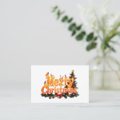 Vroegere kerstboom visitekaartje (Staand voorkant)