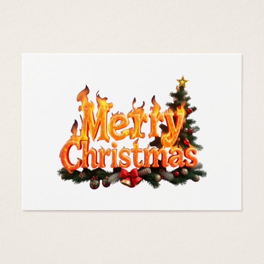 Vroegere kerstboom visitekaartje (Voorkant)