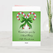 Vroegere kerstboomkaart feestdagen kaart (Achterkant)