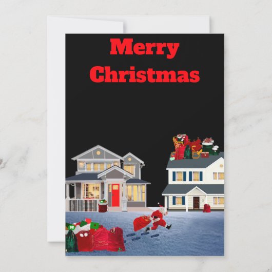 Vroegere kerstboomkaart kaart (Achterkant)