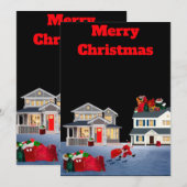 Vroegere kerstboomkaart kaart (Voorkant / Achterkant)