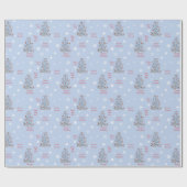 Vroegere kerstboomklep met versiering cadeaupapier (Vlak)