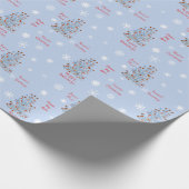 Vroegere kerstboomklep met versiering cadeaupapier (Hoek)