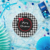 Vroegere kerstbuffelstijl Landstijl Papieren Bordje (Feest)