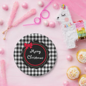 Vroegere kerstbuffelstijl Landstijl Papieren Bordje (Feest)