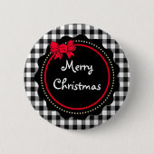 Vroegere kerstbuffelstijl Landstijl Ronde Button 5,7 Cm (Voorkant)