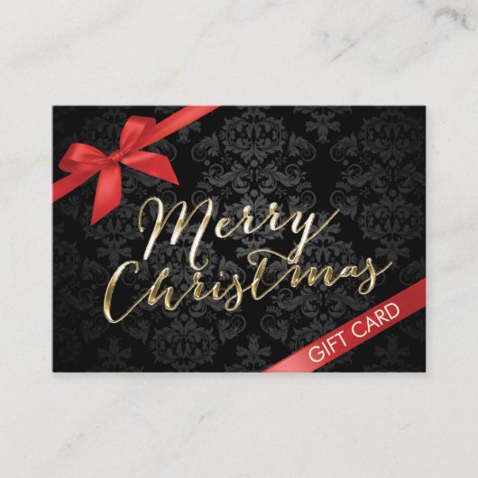 Vroegere kerstcadeaubonnen kortingskaartje (Voorkant)