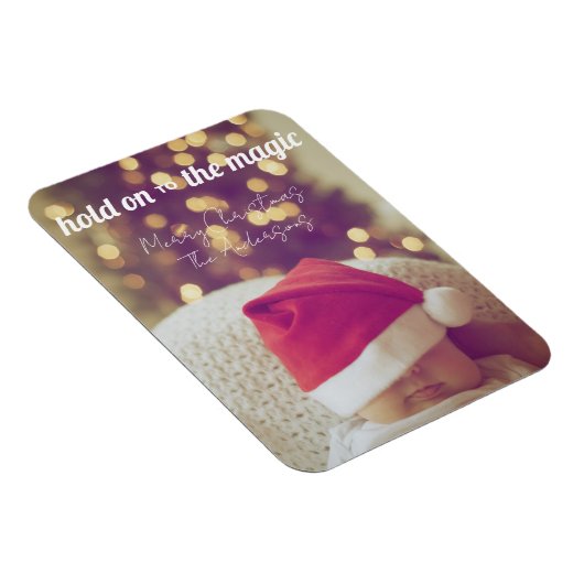 Vroegere kerstcadeaufoto's en tekenbegroeting magneet (Rechterzijde)