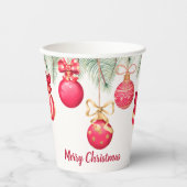 Vroegere kerstcadeaus voor Ornamenten Papieren Bekers (Voorkant)