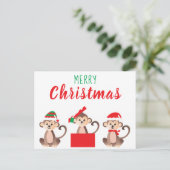 Vroegere kerstcadeautjes kerstPetten Briefkaart (Staand voorkant)