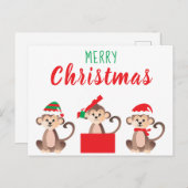 Vroegere kerstcadeautjes kerstPetten Briefkaart (Voorkant / Achterkant)