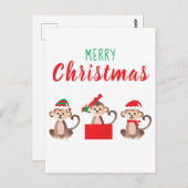 Vroegere kerstcadeautjes kerstPetten Briefkaart (Voorkant / Achterkant)